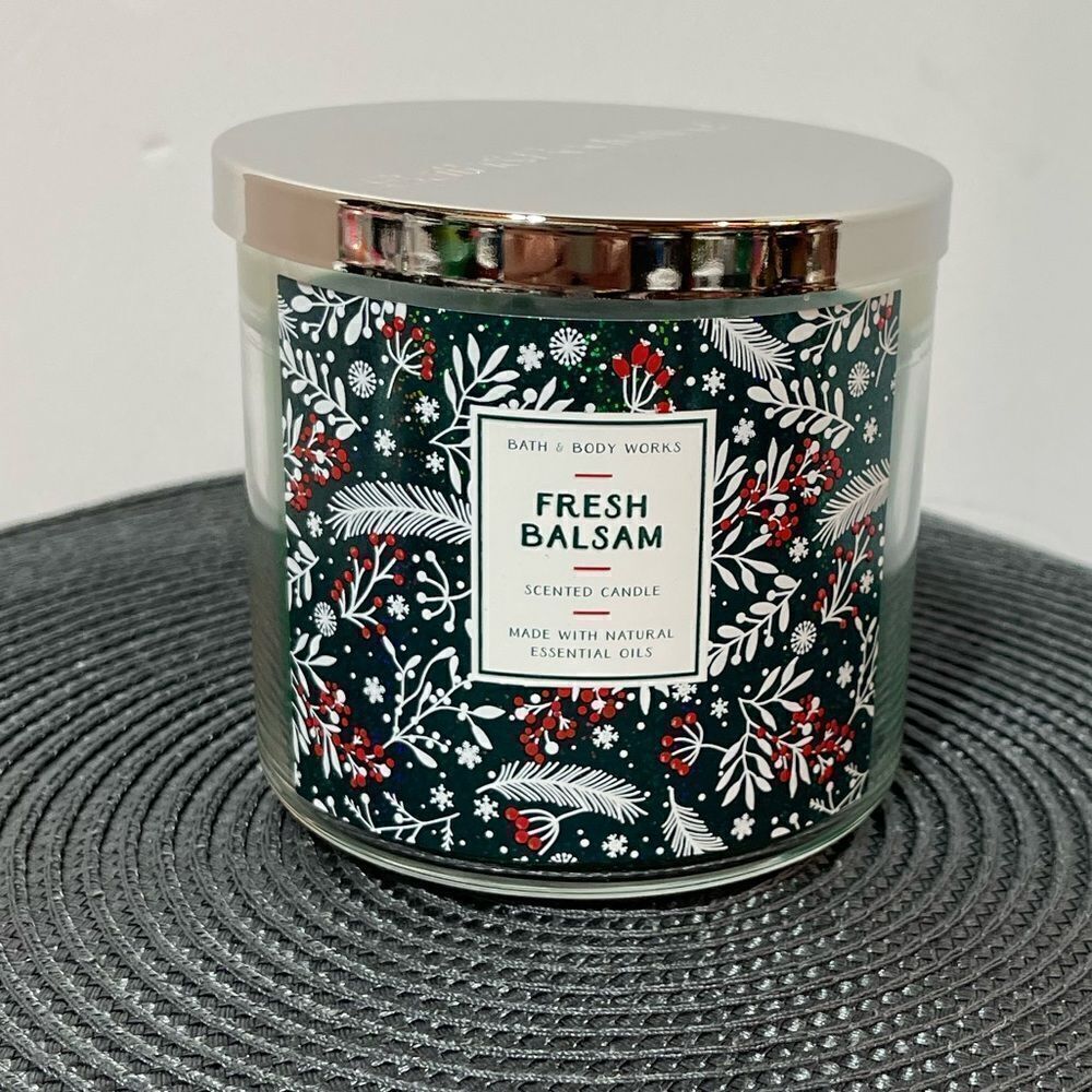 BBW Fresh Balsam 3 Wick Candle NWT